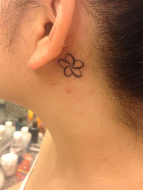 The Flowers Ear Tattoos And Flower On Pinterest