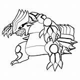 Coloring Groudon Primal Pages Getcolorings Pokemon sketch template