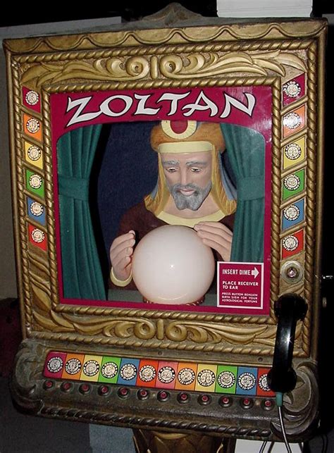 zoltan fortune teller  prophetron collector buys coin operated arcade game zoltar speaks