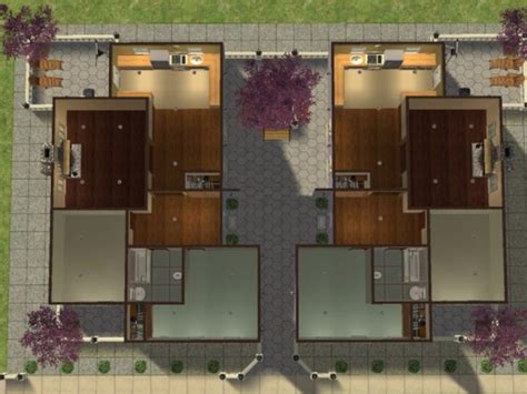 duplex floor plans  courtyard review home