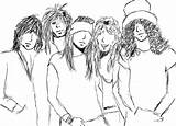 Guns Roses Sketch Deviantart sketch template