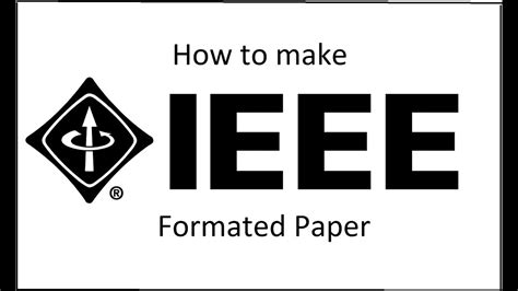 ieee formated paper youtube