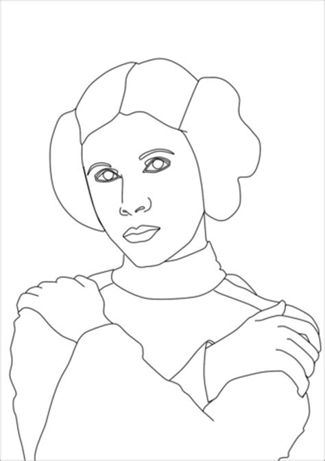 star wars princess leia coloring pages printable coloring pages