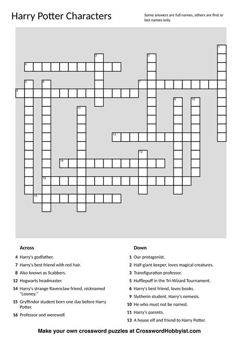 printable crossword puzzle   printable templates