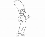 Marge Simpsons Simpson Homer Grandpa Memespp sketch template