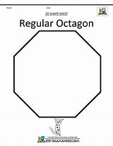 Shapes Octagon Printable Regular Kids Nonagon Polygons 2d Math Salamanders Sides sketch template