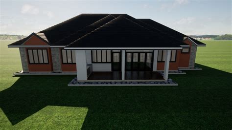 architecture bungalow cgtrader