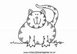 Cat Colouring Fat Cute Cats Coloring Pages Printable Sheets Template Kids Puzzles sketch template