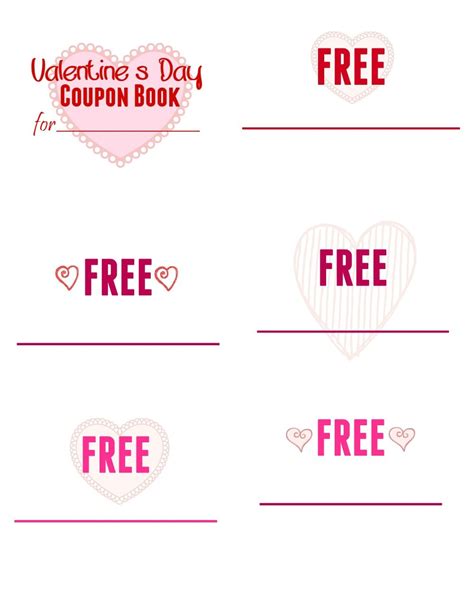 printable valentines day coupon book  kids mom  timeout