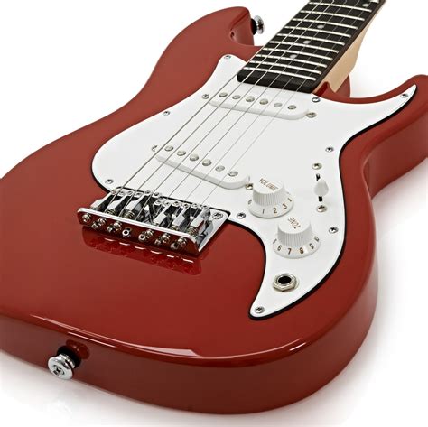 greg bennett malibu mmb  mini electric guitar red  gearmusiccom