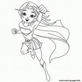 Superwoman Coloring Pages Getdrawings Drawing sketch template