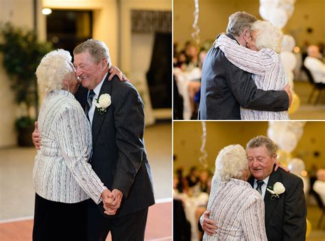 wonderful and fun older couple at their surprise 60th anniversary