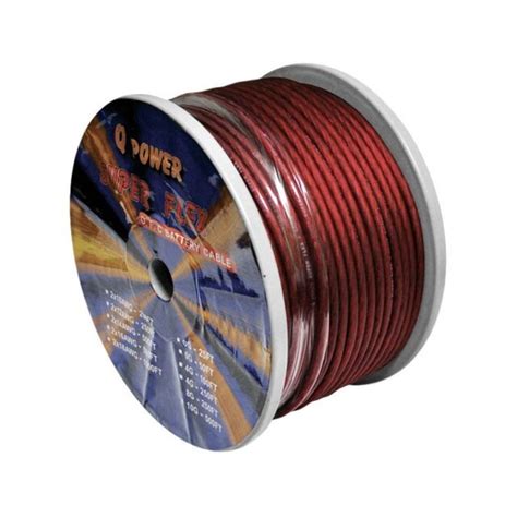 power  ft  gauge awg pure copper  red  black amplifier power ground wire ebay