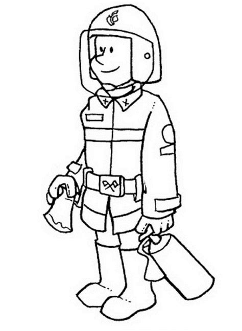 firefighter  jobs  printable coloring pages
