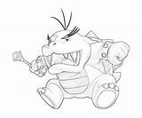 Koopa Morton Coloring Pages Printable Weapon Another Character sketch template