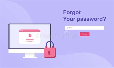 Forgot Password Vector Stock Illustrations – 629 Forgot Password Vector