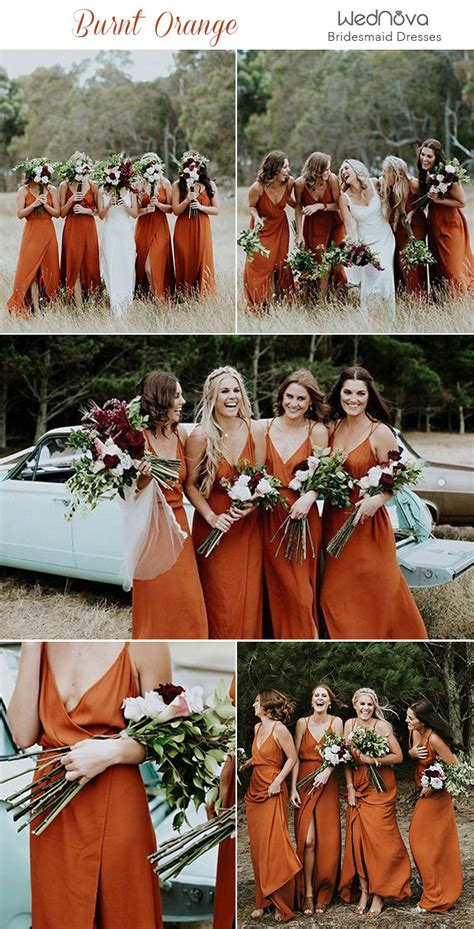 Trending 15 Ideas For Burnt Orange Bridesmaid Dresses For 2019