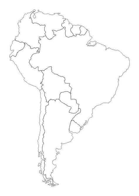 map  south america coloring pages learny kids