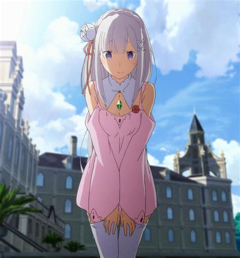 image emilia stitched cap re zero kara hajimeru isekai