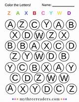Color Letter Printable Letters Worksheet Alphabet Worksheets Pages Kindergarten Activities Colored Sheet Coloring Printables Tracing Beautifully Completed Child Ll Too sketch template