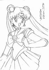 Sailormoon Matsuri Tsuki sketch template