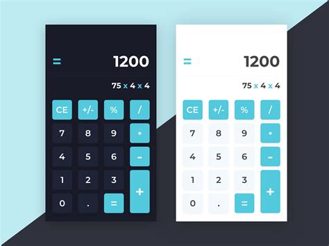 calculator app design inspiration muzli design inspiration