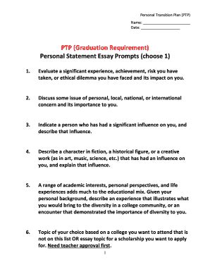 personal statement outline fill  sign printable template
