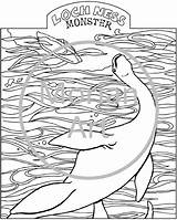 Ness Monster Loch Coloring Printable Pages Etsy sketch template