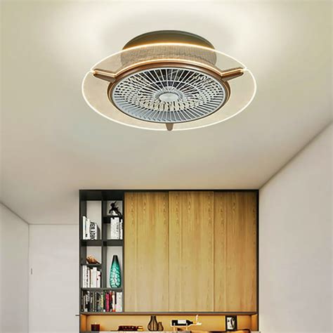 tcmt  led ceiling fan light kit  color changed semi flush mount fandelier  invisible