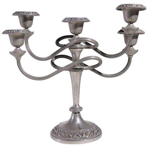 Pair Of Silver Plated Art Nouveau Candlesticks By Wmf 1906 At 1stdibs