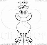 Sheep Drunk Clipart Royalty Vector Cartoon Cory Thoman Illustration Regarding Notes sketch template