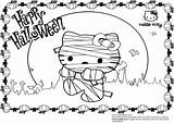 Coloring Halloween Kitty Hello Pages Mummy Sanrio Printable Spooky Scary Little Pony Print Color Kids Cute Really Az Comments She sketch template