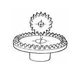 Gears Spur Tapered Typically sketch template