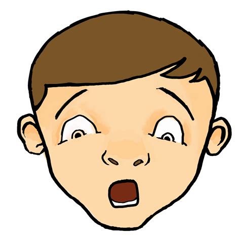 clipart scared face clipart