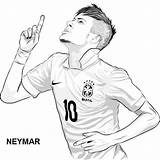 Neymar Colorir Para Jr Psg Choose Board Coloring Soccer Pages sketch template