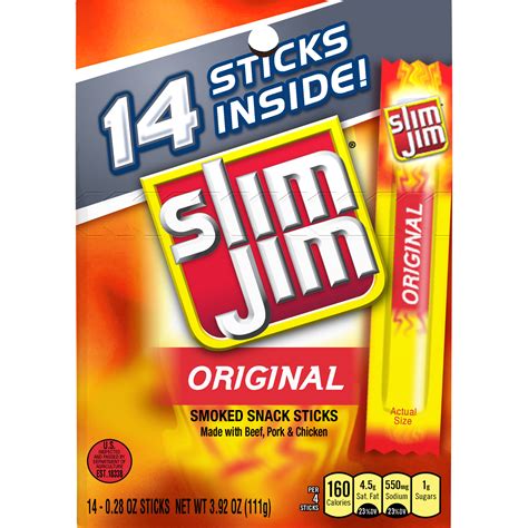 slim jim original snack sticks  pack     coupon queen