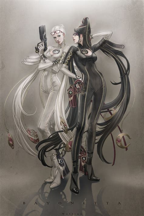 Safebooru Albino Bayonetta Bayonetta Character Black