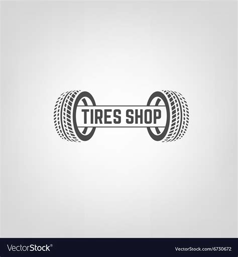 tires shop logo 02 royalty free vector image vectorstock