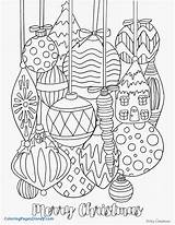 Christmas Coloring Pages Detailed Print Printable Color Getcolorings sketch template