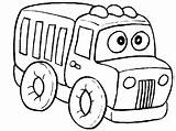 Camiones Colorear Transportes Plantillas sketch template