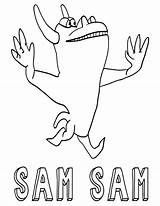 Samsam Coloring Pages sketch template