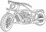 Coloring Motorbike Pages Boys Motocross Motorcycle sketch template