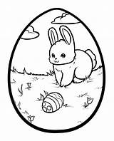 Easter Egg Coloring Bunny Pages Printable Colouring Dinosaur Cute Color Kids Cartoon Choose Board sketch template