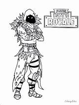 Fortnite Coloring Pages Battle Raven Royale Drift Skins Printable Ice King Kids Twitter Drawing Bomber sketch template