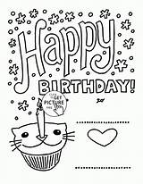 Birthday Cards Happy Coloring Pages Card Drawings Drawing Kids Cat Printable Mom Getdrawings Special Save Choose Board Designs Candacefaber sketch template