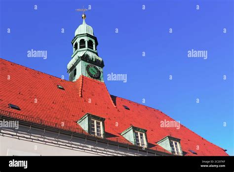 town hall roof stock photo alamy