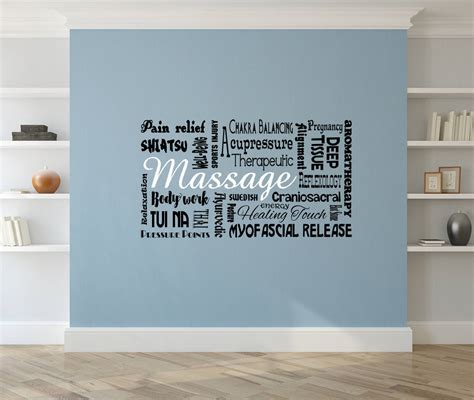 massage decal massage decor massage therapy decor