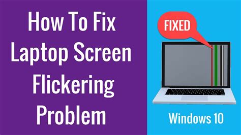 fix laptop screen flickering problem windows
