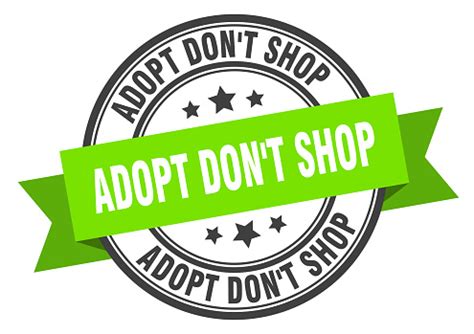 adopt dont shop label adopt dont shopround band sign adopt dont shop stamp stock illustration