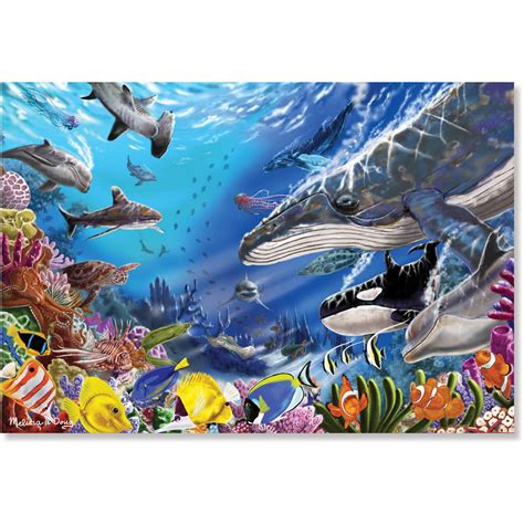 melissa doug living ocean underwater sea animals jigsaw puzzle